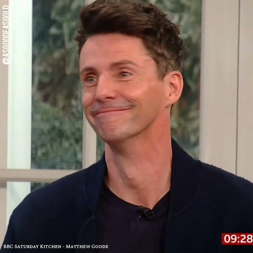 Matthew Goode on Saturday Kitchen Live Part1 (@asgoodeasgold)