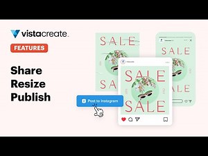 How to Share, Resize, and Post in VistaCreate