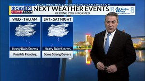 Weather Aware Wednesday and Saturday for heavy rain and possible severe storms - CBS42 News @ 10pm Weather Update