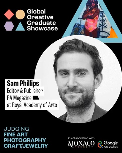 ✨✨ Meet all the judges across Digital Visual Comms Film / Fashion Accessories Textiles / Product Architecture Interiors / Fine Art Photography Craft Jewelry in the Global Creative Graduate Showcase 2025 in collaboration with Monaco Foundry and Google Arts & Culture 🔥🔥🔥 See http://globalcreativegraduateshowcase.com or go to 🔗 in bio to see all the judges! All the judges will be individually showcased over the next few weeks A to Z across IG @globalcreativegradauteshowcase & through a series o