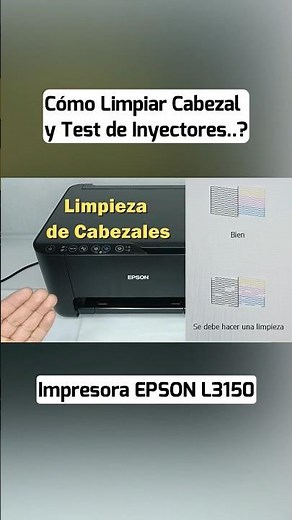 EPSON L3150/Limpieza de Cabezales y Test de Inyectores(Muy fácil)
