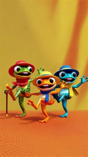 Frog Dance Party 💃🐸 | Three Crazy Frogs #shorts