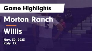 Morton Ranch piles up the points against Willis