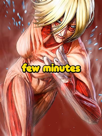 Exploring the Fastest Titan in Attack on Titan