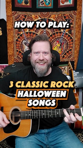 3 Classic Rock Songs for Halloween - Guitar Tutorial #Halloween #halloween2025 #guitarlessons #guitar #guitarist | Bob Denson