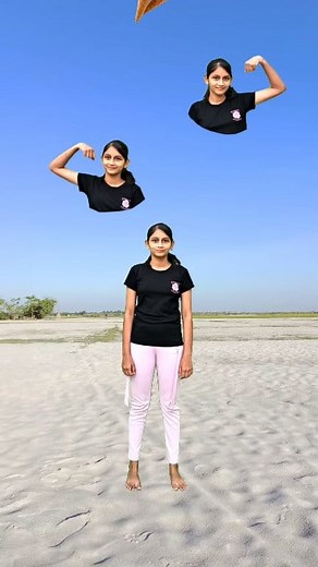 Cute girl flying body parts matching funny vfx magic video😀 #comedy #editing #reels #viral #trending #game #funny #magic #fun #explore #foryou | Ayan mechanic
