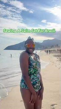 Sewing a swim set for Brazil using my BERNINA B 790 PRO sewing machine. #sewinglove #sewing