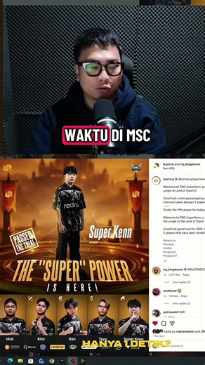 Tanggapan Prof.KB super Kenn masuk roster RRQ season 17 #mlbb #prof.kb #superkenn