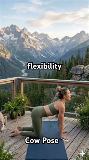 Cow Pose in 10 Seconds | Improve Posture, Spine Flexibility & Back Relief