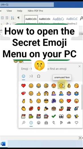 How to Show Emoji Panel on Windows #shorts #computertips #windows #computereducation #productivity