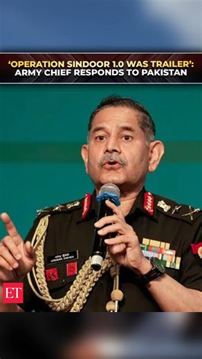 177K views · 6.1K reactions | 殺 ‘We don’t fear #blackmail’: #ArmyChief Upendra Dwivedi’s strong message to #Pakistan on #OpSindoor ⚔️ https://tinyl.co/3ypX | The Economic Times | Facebook