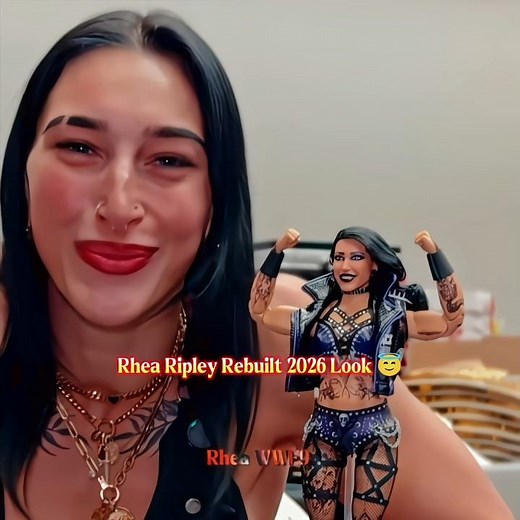 Rhea Ripley Rebuilt By A Fan 😇 Rhea Reaction priceless 🔥💫 #wwe #shortsfeed #shorts #rhearipley