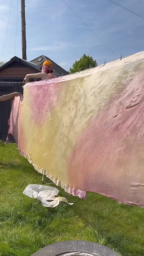 10K views · 228 reactions | Making Padme’s lake dress from star wars part 2! Time for the most time consuming part of this whole process the dye work!!! This was super scary but i cannot wait to show you guys how she turned out!!  #padme #padmeamidala #starwars #starwarspadme #starwarscosplay #padmelakedress #sewing #fashion #diy #princess #princessdress #queen #dress #costume #cosplay | Rosie Somerville DIY fashion design | Facebook