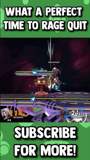 What A Perfect Time To Rage Quit #shorts #short #fyp #smashbros #supersmashbrosultimate