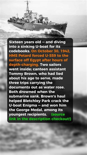 Sixteen Years Old, Diving Into A Sinking U-Boat #short #history #ww2