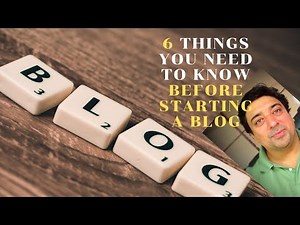 #7-Blogging Course - Six things you need to know before starting a blog