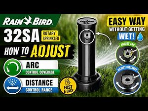 Rain Bird 32SA Adjustment Made Easy (Arc & Spray Distance)