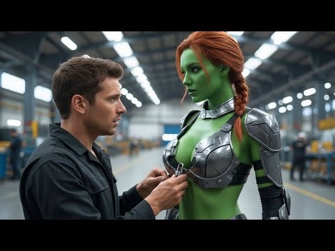 “I Touched Her Chestplate” — And The Alien Woman Murmured: “Careful… That Feels Too Strong.”