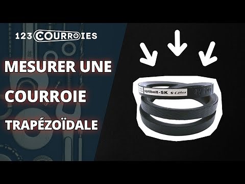 Comment mesurer une courroie trapézoïdale ?