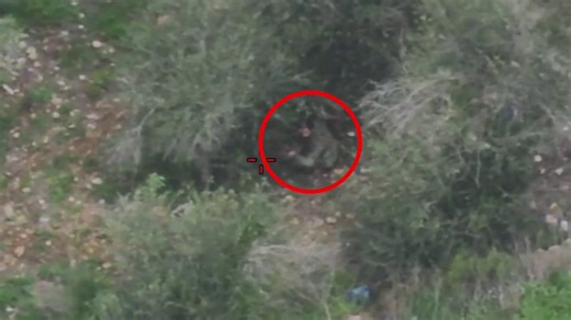 IDF releases drone footage of 146th Division tracking and striking Hezbollah fighters in southern Lebanon, showing operatives fleeing before being hit.