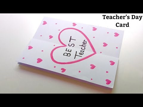 How To Make Beautiful Teacher's Day Card // teacher's day card // teacher day greeting card 2025