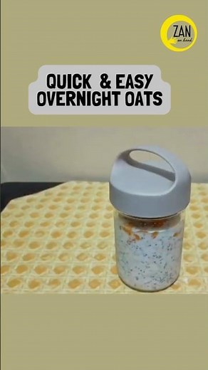 Quick and Easy Overnight Oats #overnightoats