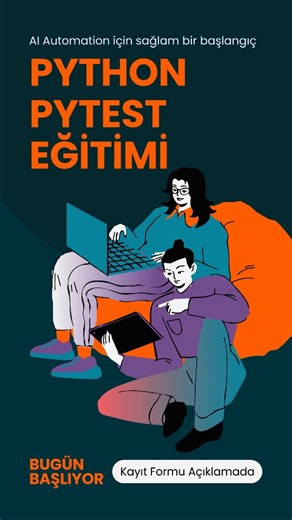 TestimX on Instagram: "BİZ BUGÜN BAŞLIYORUZ. 🎯 PYTHON & PYTEST EĞİTİMİ 📅 BUGÜN BAŞLIYOR 📝 Kayıt formu açıklamada Bu eğitimde: • Python’u test problemi çözmek için kullanıyoruz • “Çalışıyor” değil, okunabilir ve büyüyebilir testler yazıyoruz • AI & Automation öncesi sağlam bir teknik zemin kuruyoruz 💥 Eğitimde odaklandıklarımız: ✔️ Test odaklı Python yaklaşımı ✔️ Pytest ile gerçek senaryo tasarımı ✔️ Bakımı kolay, genişletilebilir test yapıları ✔️ AI Testing & Automation’a geçiş için gerekli 