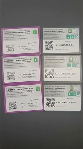 6 Códigos de Pokemon TCG Gratuito! #pokemon #pokemoncards #pokemontcg