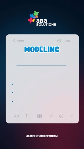 ABA Solutions for Autism INC on Instagram: "Your child learns more from what you do than what you say. That’s the power of modeling in ABA. Modeling means demonstrating to your child the behavior you want to see instead of only giving instructions. We show them first, then support them as they try. Why this works: ✔ Kids learn visually ✔ It reduces frustration ✔ It builds confidence faster You don’t need to be perfect, you just need to be intentional. 💬 Save this reel to practice modeling at ho