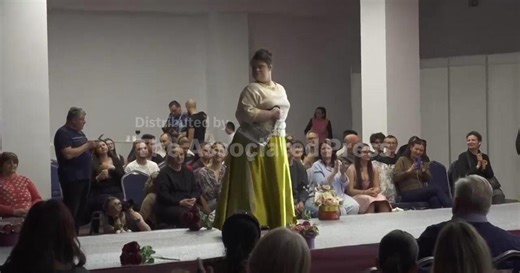 Dozens of models with Downs syndrome take to the catwalk at Bucharest fashion show