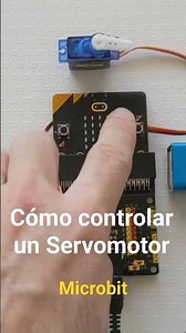 How to Control a Servomotor with Microbit #microbit #servomotors #educationalrobotics #shorts