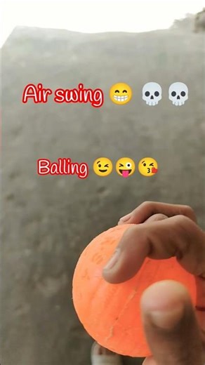 Air swing 😁💀🏏 balling😉 #shorts #explore #cricket #balling