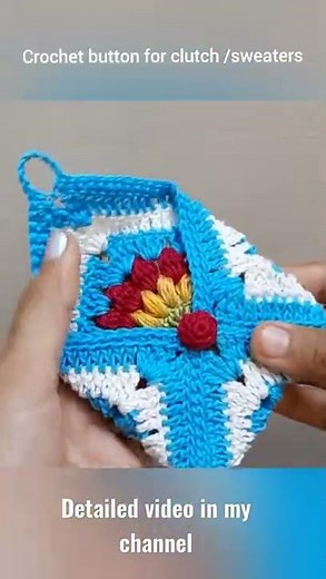 how to make crochet button for dresses