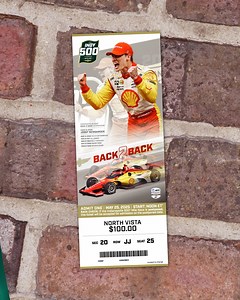17K views · 353 reactions | Drumroll, please! 論 Here it is! YOUR ticket to the 109th Running of the #Indy500 presented by Gainbridge, which honors the history of back-to-back winners of "The Greatest Spectacle in Racing." #IsItMayYet? | #INDYCAR | Indianapolis Motor Speedway | Facebook