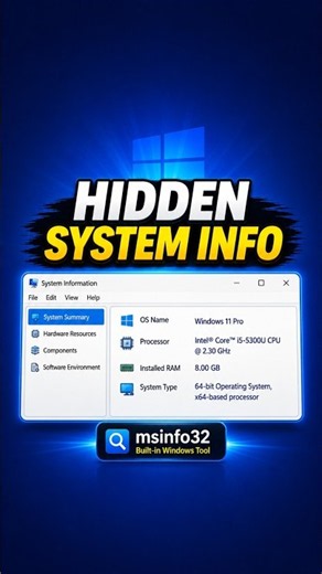 Windows Has a Hidden System Info Tool — msinfo32