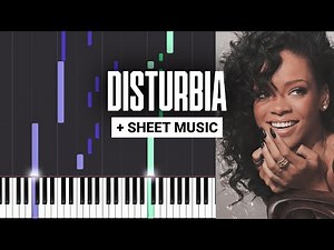 Disturbia - Rihanna - Piano Tutorial + MIDI