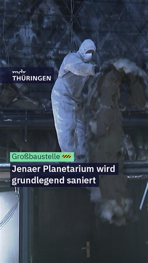 Großbaustelle unter der Kuppel 🌠🚧 Das Zeiss-Planetarium Jena​​ wird komplett entkernt und für seinen 100. Geburtstag hochgerüstet. | MDR Thüringen