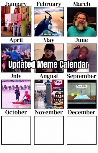 The Ultimate 2025 Meme Calendar 📅🤣 – Each Month Just Gets Crazier!
