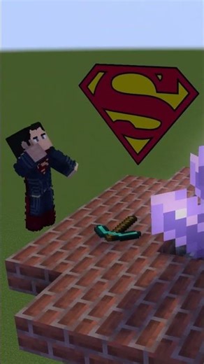 Superman 😯#minecraft #minecraftshorts #minecraftmemes #minecraftanimation #minecraftbuilds