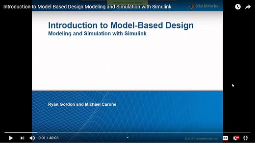 使用MATLAB/SIMULINK进行基于模型的设计(En:Intruduction to model based design)