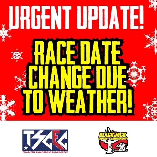 Updated date. Hero dirt!! February 1st!! #slmracing #rosscreektrailriders #amsa #familypowersportslubbock #motocyclecloseout #endurorider #threeringcycles #ziapowersports #enduroracing #cycleshacknorth #tjcycle #ruhnkesxtremecycles #AMSA #3ringcycles #altus #leatt #blackjackenduro #rmec #BJEC #rockymoutainenduro #2024goals #xgrip #2024 #crewmarketing #crewmarketingpromotions #permianbasinmotorcycleassociation #winpic #XtremeMedia #Winpic #xtrememedia | TSCEC Enduro