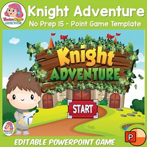 Editable PowerPoint Game Template MEDIEVAL Theme