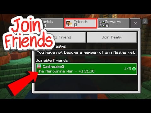 How to Join Friends World in Minecraft Bedrock (1.21+)