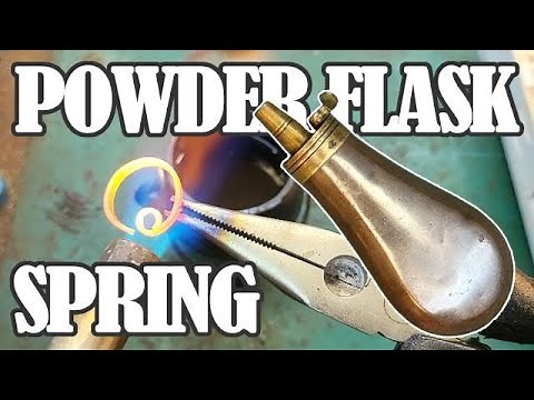 I Make A New Spring For An Antique Powder Flask