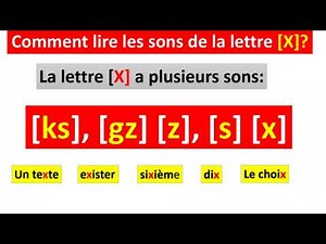 The sound x | how to read the sound x | #learn french #french