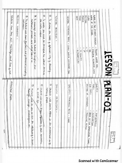 B.Ed Maths Lesson Plan 1 | lesson plan topic Area of 2D shapes 📐 class 8 #lessonplanforbed #B.Ed