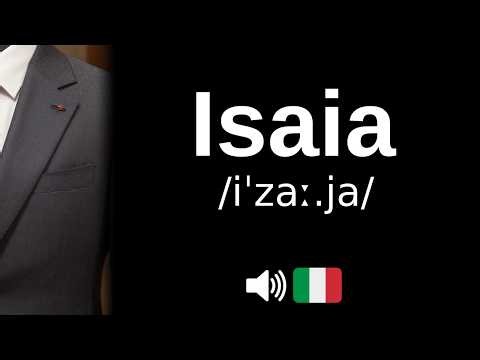 How to pronounce Isaia (CORRECTLY!)