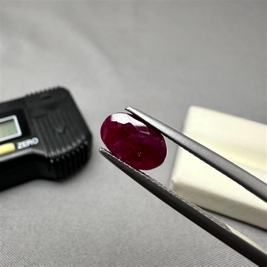 Natural Ruby Gemstone: 2.33 Carat African Red Ruby Faceted Stone for Jewelry Making - Etsy