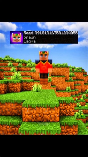 @singlager on Instagram: "Minecraft Floating Camp Seed Moment #minecraft #fyp"