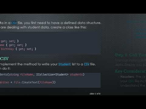 How to Save Windows Form Data to CSV